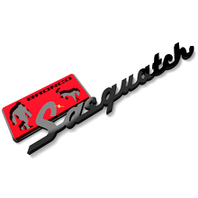 Sasquatch spatbordbadges Tailgate-embleem 3D-badge voor Ford Bronco 5