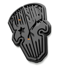 Skull Punisher Spatbordlogo's Achterklep Embleem 3D Badge 4