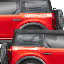 Achterzij Sasquatch Graphics Decals Stickers voor Ford Bronco Black Diamond 2
