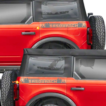 Achterzij Sasquatch Graphics Decals Stickers voor Ford Bronco Black Diamond 3