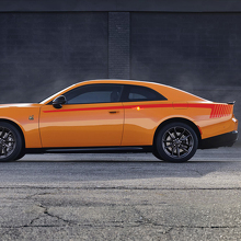 Sixpack zijstrepen vinyl decal voor Dodge Charger quarter panel 3