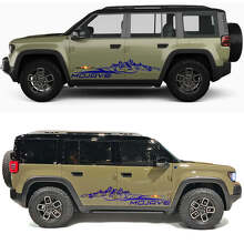 Desert Mountains Mojave Zijdeuren Vinyl Sticker voor Jeep Recon 2