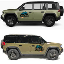 Overland Adventure Bergen Zijdeuren Vinyl Decal 2 voor Jeep Recon 2