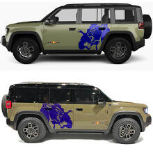 Cougar Splash Zijdeuren Vinyl Decal voor Jeep Recon 2