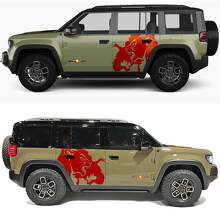 Cougar Splash Zijdeuren Vinyl Decal voor Jeep Recon 3