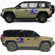 Bald Eagle Military Star Zijdeuren Vinyl Sticker voor Jeep Recon 2