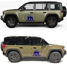 Bear Rubicon Forest zijdeuren vinylsticker voor Jeep Recon 2