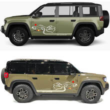 Desert Sunset High Altitude Road Side Deur Vinyl Sticker voor Jeep Recon 2