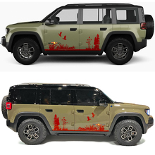 Duck Hunting Boszijde Deuren Vinyl Sticker voor Jeep Recon 3
