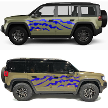 4x4 Klauwafdrukken Zijdeuren Vinyl Decal 2 voor Jeep Recon 2