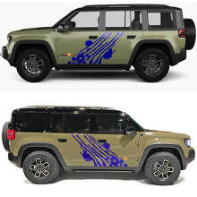 Verweerde Amerikaanse vlag klauw zijdeuren vinyl decal 2 voor Jeep Recon 2