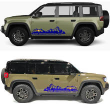 Mountains Silhouette Rubicon X Zijdeuren Vinyl Decal 2 voor Jeep Recon 2