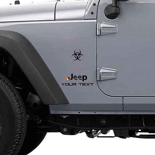 Zombie Outbreak Response Logo Vinyl Decal voor Jeep Wrangler Rubicon