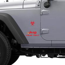 Zombie Outbreak Response Logo Vinyl Decal voor Jeep Wrangler Rubicon_3
