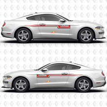 S550 Bullitt Dubbele Parallelle Strepen Zijdeuren Vinyl Decals Stickers voor Ford Mustang 2