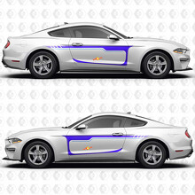 Classic Stripes Zijdeur Vinyl Decal Sticker voor Ford Mustang 2014-2023_3