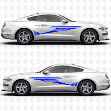 S550 Diagonale Racing Stripe Performance Pakket Niveau 1 Zijdeuren Vinyl Stickers voor Ford Mustang 2