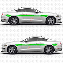 S550 EcoBoost Premium Dubbel Parallelle Strepen Zijdeuren Vinyl Stickers Decals voor Ford Mustang 3