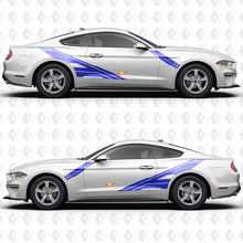 Voorwaartse schuine zijdelingse deur vinyl decal sticker graphics voor Musclecar Musclecarmodel 2