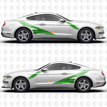 Voorwaartse schuine zijdelingse deur vinyl decal sticker graphics voor Musclecar Musclecarmodel 3