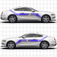 S550 Offset Zijstripes Dark Horse Zijkanten Vynil Stickers voor Ford Mustang 2