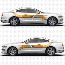 S550 Offset Zijstripes Dark Horse Zijkanten Vynil Stickers voor Ford Mustang 3