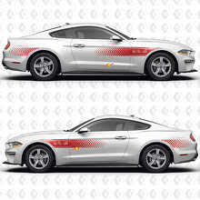 S550 Speed Line Patroon 37L V6 Zijkanten Deuren Vinyl Stickers Decals voor Ford Mustang 3
