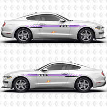 S550 Mountains Zonsondergang Retro Verloopstijl Zijdeuren Vinyl Stickers voor Ford Mustang 3