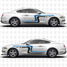 Vintage Racing Blocks Zijdeuren Vinyl Decal Sticker Graphics voor Musclecar Musclecarmodel 2