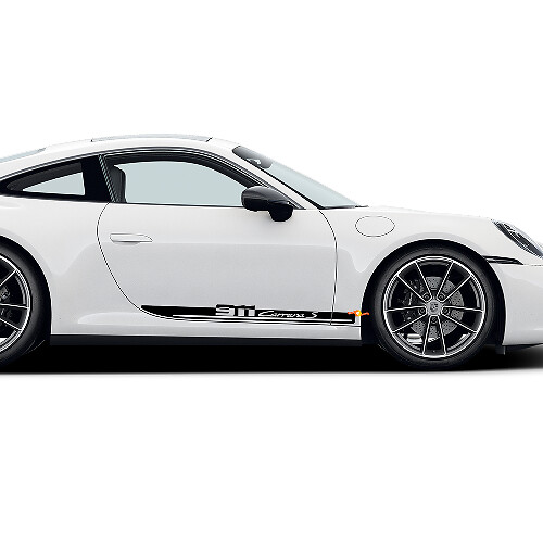 Zijdeur Strepen Kit voor Porsche 911 Carrera S Decal Sticker 1