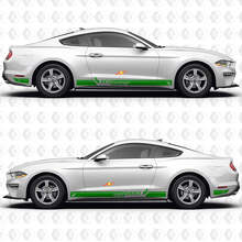 EcoBoost Wide S Pinstripe Strepen Zijdeur Rocker Panel Vinyl Decals Stickers voor Ford Mustang 3