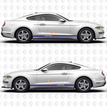 Minimale Accentstreep Roush Zijdeur Rocker Panel Vinyl Decals Stickers voor Ford Mustang 3