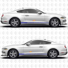 Dunne Lijnen Performance Pakket Niveau Zijdeur Rocker Panel Vinyl Decals Stickers voor Ford Mustang 2