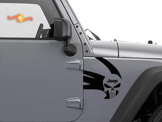 Jeep Rubicon Wrangler Skull Zombie Outbreak Response Team Wrangler Sticker