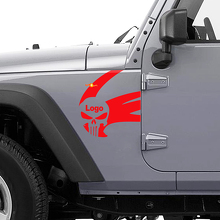 Punisher-logo zijvinylsticker voor Jeep Wrangler Rubicon_3