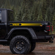 Achterzijde Gladiator Custom Tekst Vinyl Decals Stickers voor Jeep Gladiator Willys 2