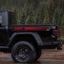 Achterzijde Gladiator Custom Tekst Vinyl Decals Stickers voor Jeep Gladiator Willys 3