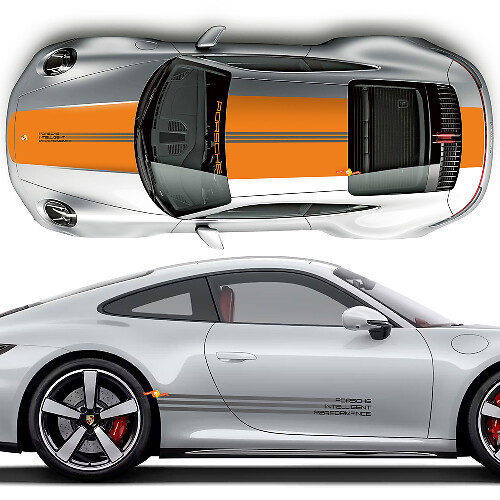 Hybrid Prestaties Vinyl Decal Kit voor Porsche 911 Carrera 1