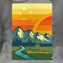 Bronco Heritage Glanzend Acryl Garage Wandpaneel 2