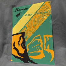 Bronco Big Bend Mountains Glanzend Acryl Garage Muurdecoratie Paneel 3