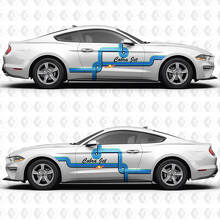 Old School typografiestrip Cobra Jet zijkant deur vinyl decals stickers voor Ford Mustang 2