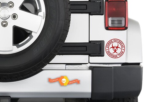 Zombie Outbreak Response Team Universele Vinyl Decal Sticker voor Jeep Wrangler