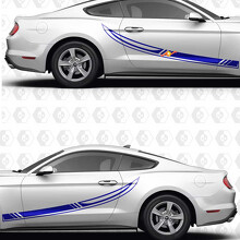 Racing Stripes Vinylsticker voor Zijkant Deur voor Ford Mustang_3