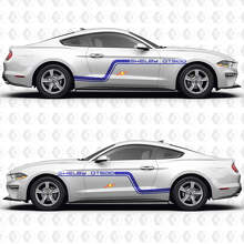Track Geïnspireerde Strepen Zijdeur Vinyl Decals Stickers voor Ford Mustang 2
