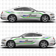 Vintage Racing Blocks EcoBoost zijdeur vinyl decals stickers voor Ford Mustang 2