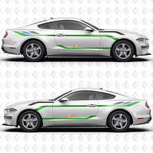 Vintage Racing Blocks zijdeur vinyl sticker graphics voor musclecar musclecarmodel 2