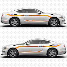 Vintage Racing Blocks zijdeur vinyl sticker graphics voor musclecar musclecarmodel 3