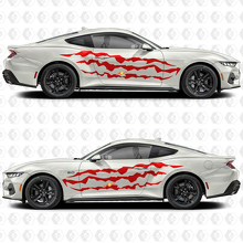 Claw Slash Stripe Zijklep Vinyl Stickers voor Musclecar Musclecarmodel 3
