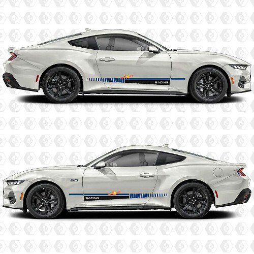 Racing Look Stripe Zijdeur Vinyl Decal Sticker Graphics voor Musclecar Musclecarmodel