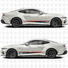 GT Racing Look Stripe Zijdeur Vinyl Decals Stickers voor Ford Mustang 2